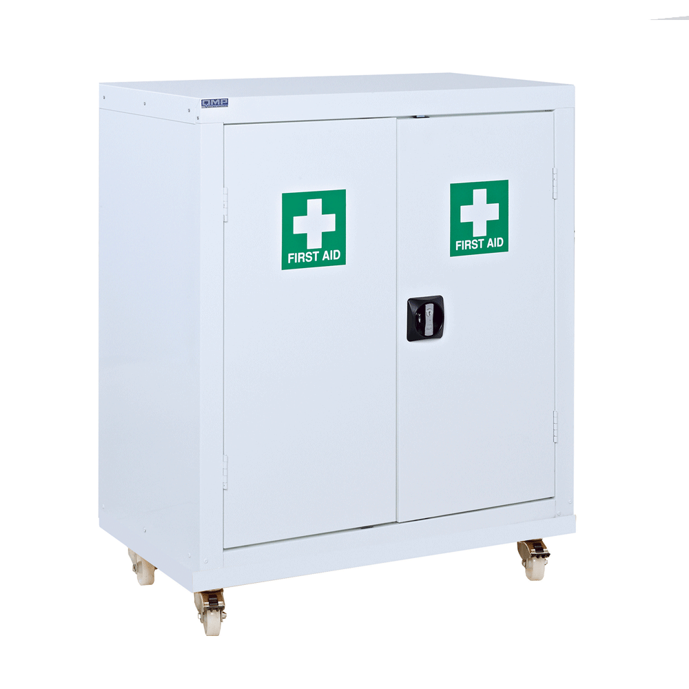 Mobile First Aid Cabinet 1040H x 900W x 460D 