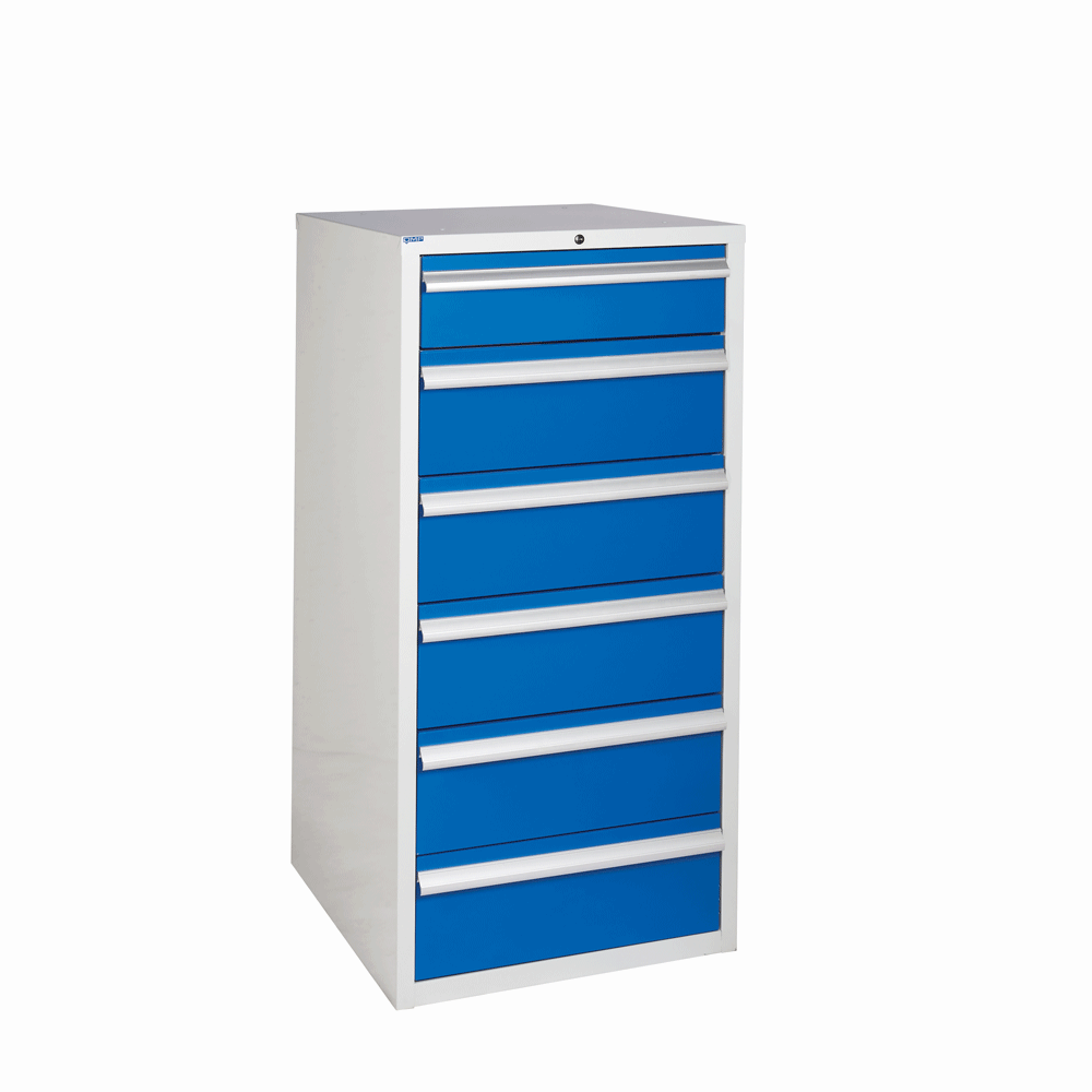 Euroslide Industrial Cabinet 1200H x 600W With 6 Drawers