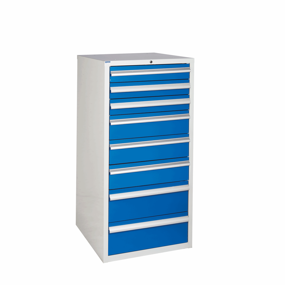 Euroslide Industrial Cabinet 1200H x 600W With 8 Drawers