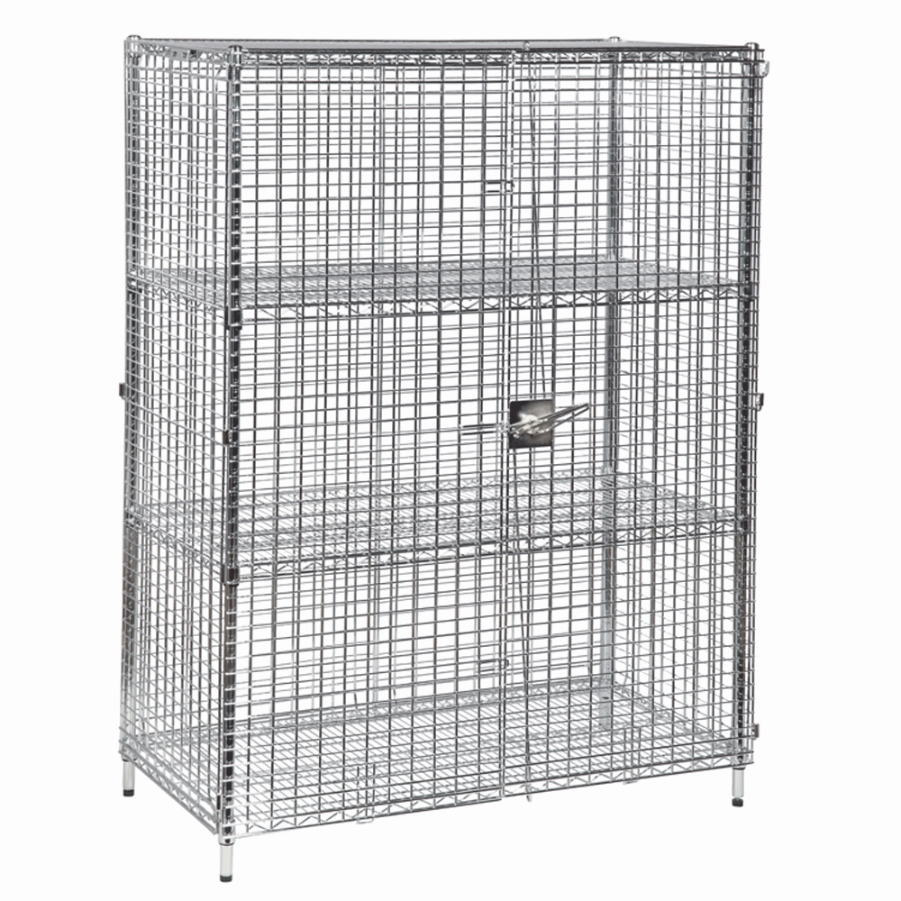 Static Chrome Wire 4 Level Security Cage 1625H