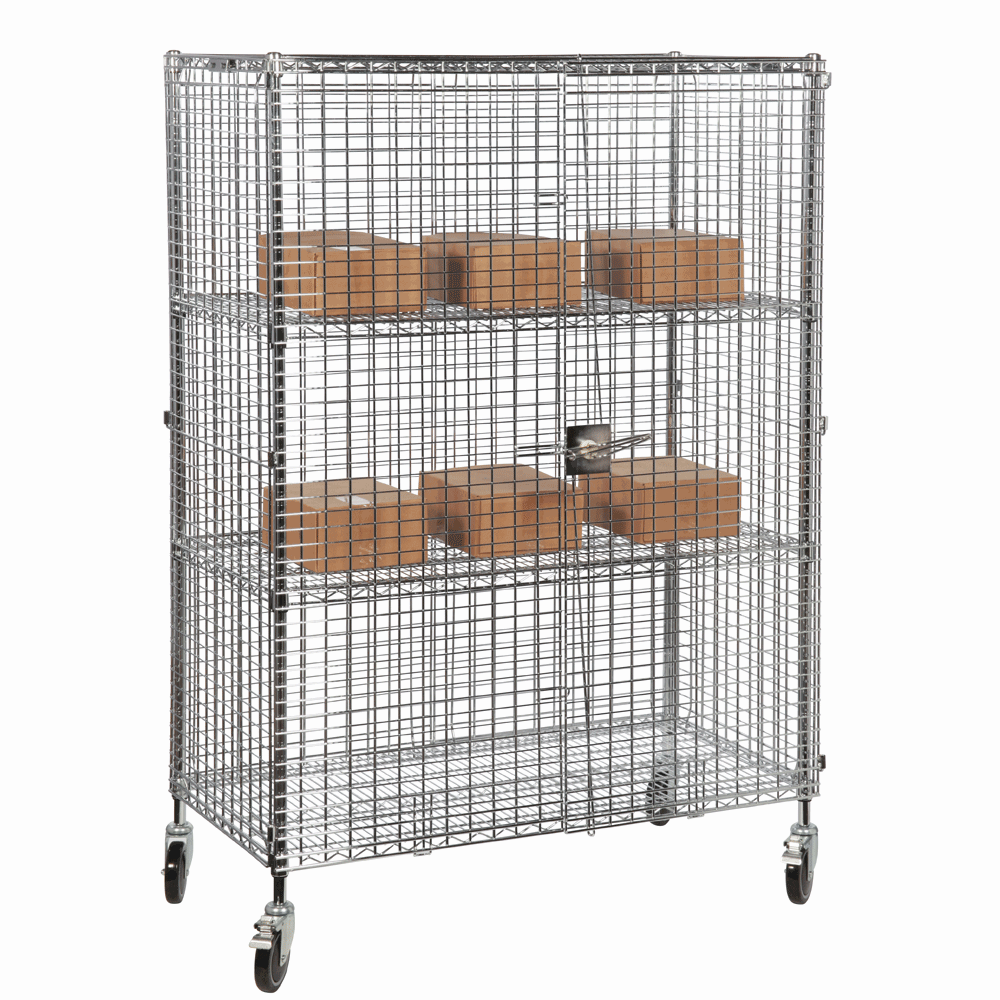 Mobile Chrome Wire 5 Level Security Cage 1790H