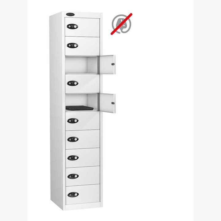 10 Door Laptop Storage Locker by Probe