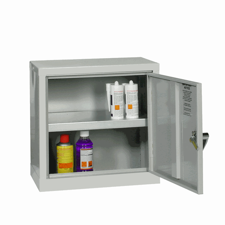 Mini 5 Ltr Grey COSHH Cabinet by Elite 457H x 457W x 305D