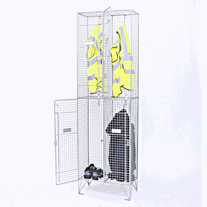 Ndurance Quick Delivery Wire Mesh Locker 2 Door