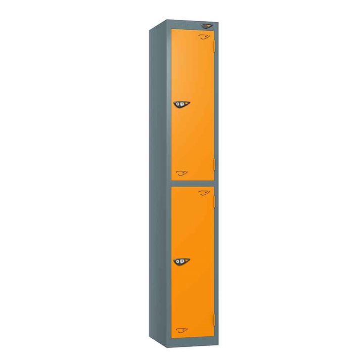 Supreme 2 Door Sloping Top Metal Locker 1800H by Pure