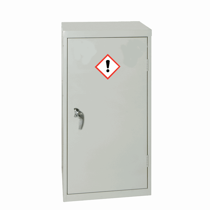 Grey Low Height COSHH Cabinet By Elite 910H x 457W x 457D