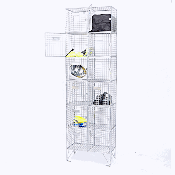 Ndurance Quick Delivery Wire Mesh Locker 6 Door