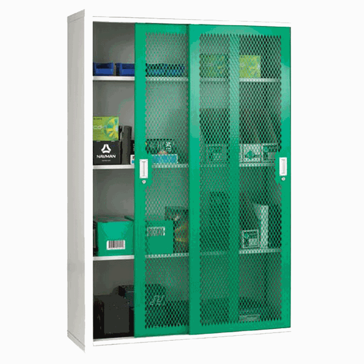 Sliding Mesh Door Cabinet 1830H x 1220W x 460D