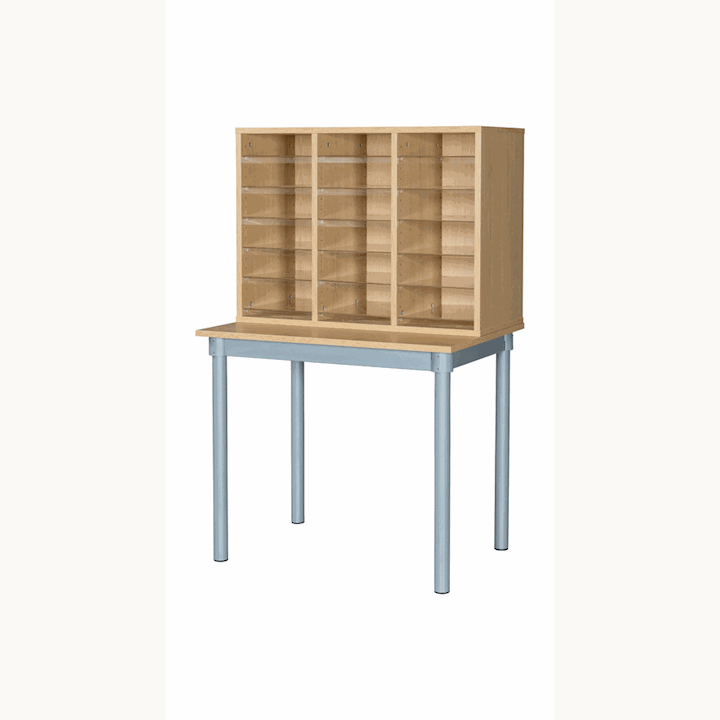Pigeonhole Unit 18 Spaces with Table 1320H x 826W x 600D