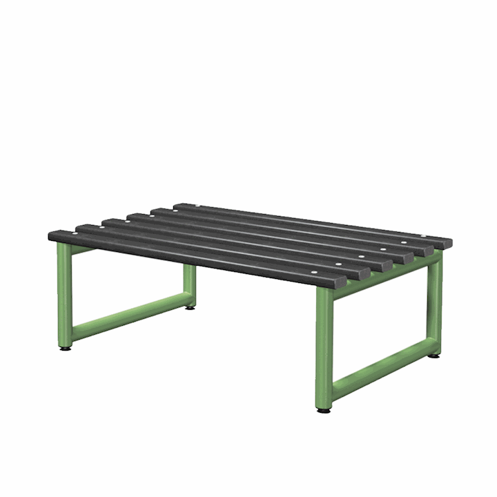 Double sided Black Polymer Bench Seat 720mm Deep