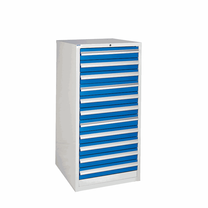Euroslide Industrial Cabinet 1200H x 600W With 11 Drawers 100mm