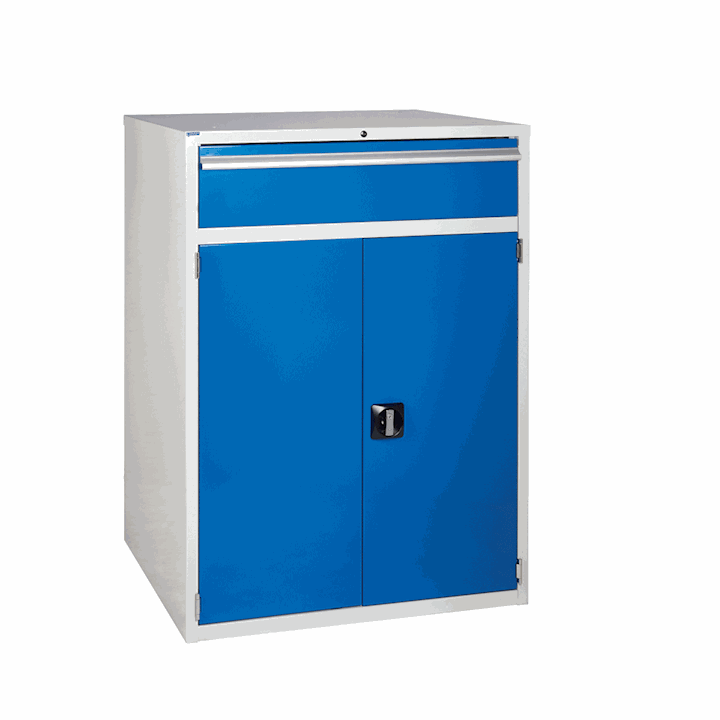 Euroslide Industrial Cabinet 1200H x 900W with 1 Cupboard & 1 Drawer