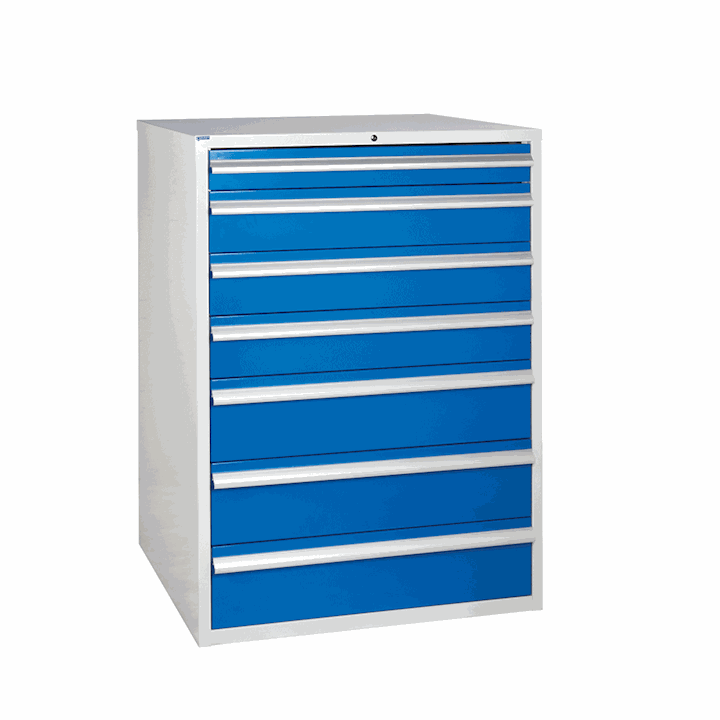 Euroslide Industrial Cabinet 1200H X 900W With 7 Drawers