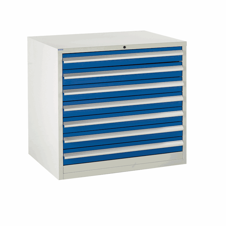 Euroslide Industrial Cabinet 825H x 900W with 7 Drawers