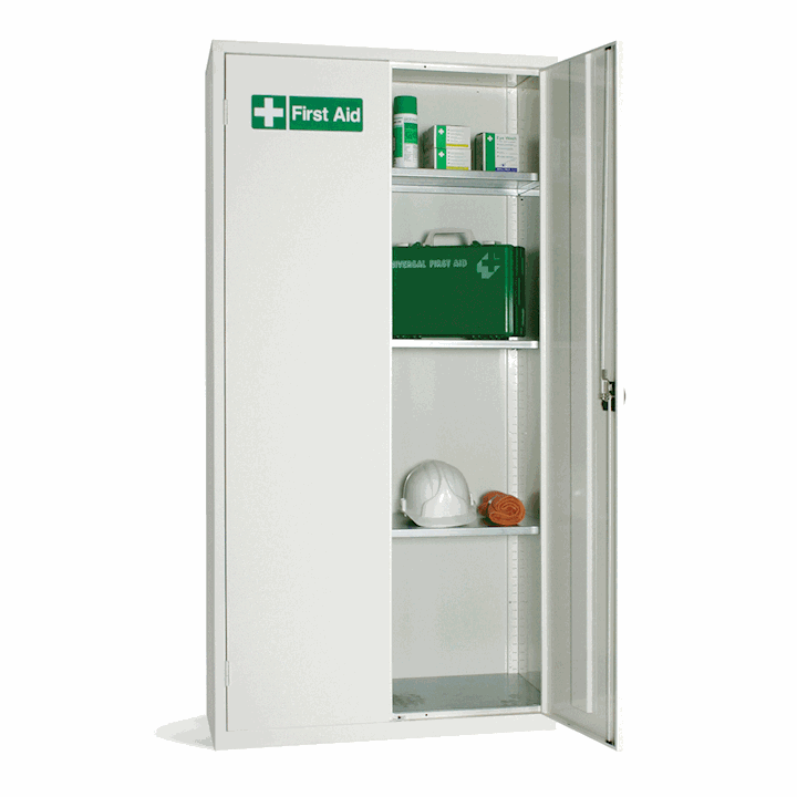 First Aid Full Height Cabinet By Elite - 1830H x 915W x 457D