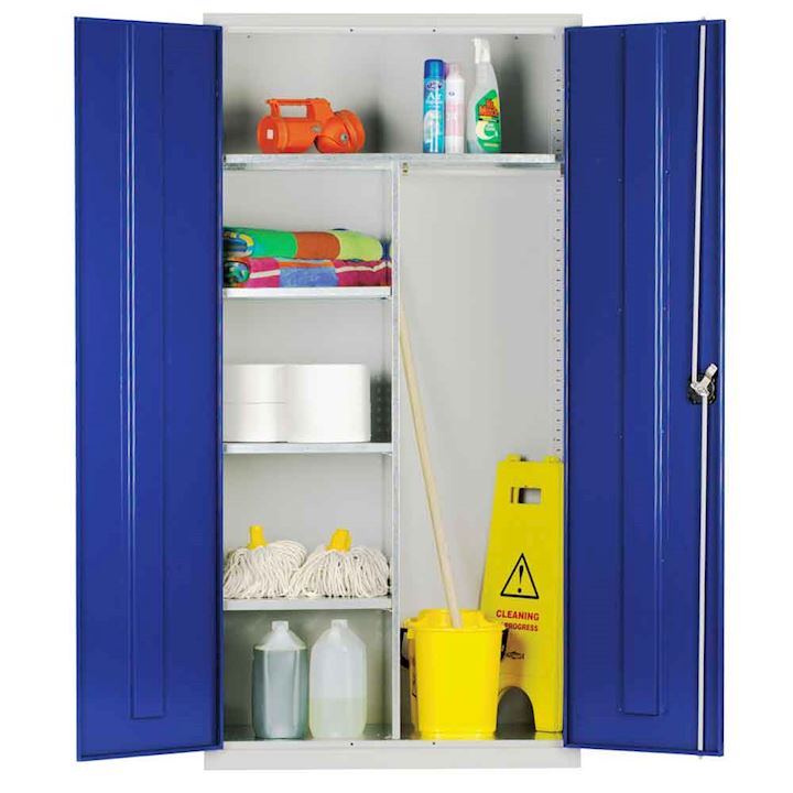 Janitorial Cupboard 60kg UDL, 1830H x 915W by Elite