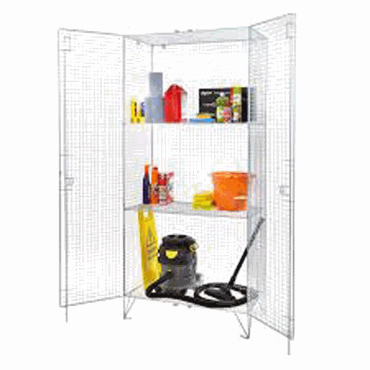 Wire Mesh Storage Cupboard 1980H x 915W x 457D 