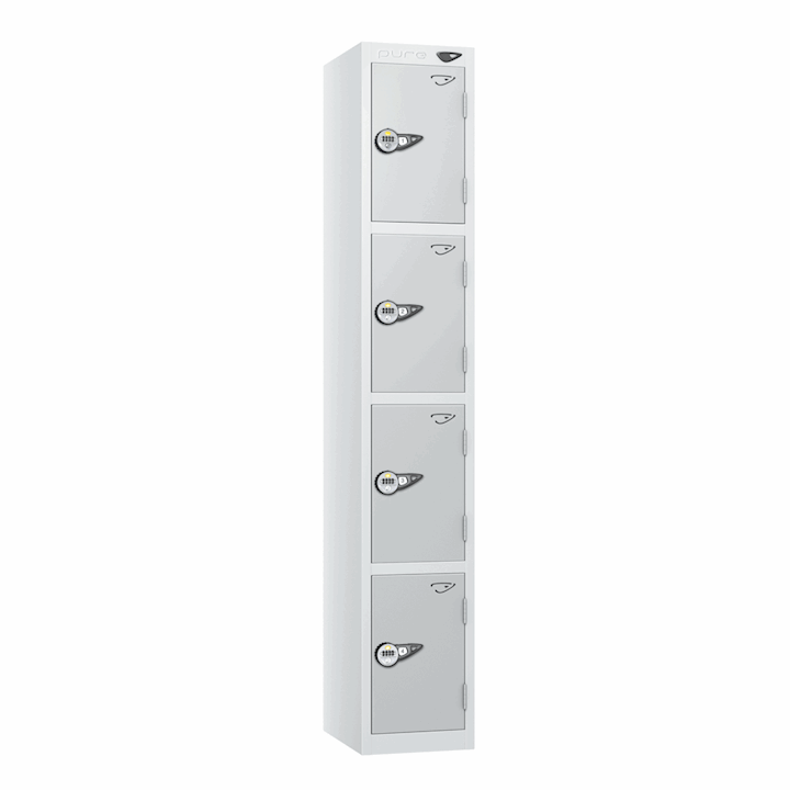 Pure Metal 4 Door Locker 1800H with Combination Locks 