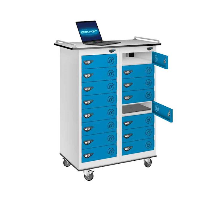 Pure CHARGE or STORE Laptop Trolley - Low 16 Door