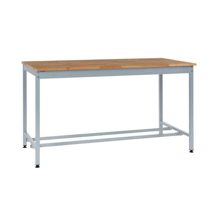 Square Tube Workbench by QMP 250kg UDL Beech - Basic Bench