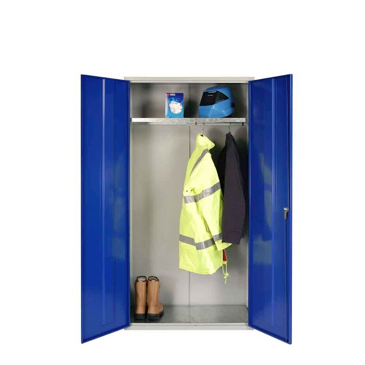 PPE Wardrobe Cupboard 1830H with shelf and hanging rail